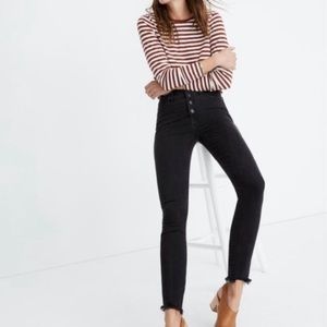 Madewell 10" High-Rise Skinny Black Size 27